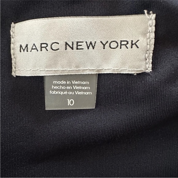 Marc New York Womens Sz 10 Short Sleeve High Low Leafy Shift Dress Resort Ruffle - Picture 12 of 16